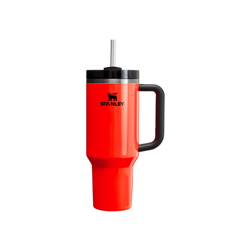 Stanley The Quencher H2.0 Flowstate  Tumbler 40 Oz Neon Orange