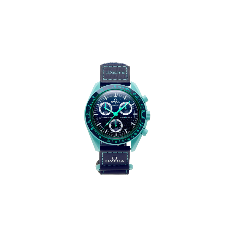 Swatch X Omega Bioceramic Moonswatch Mission On Earth  Polar Lights'