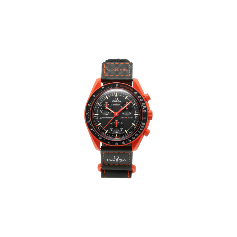 Swatch X Omega Bioceramic Moonswatch Mission On Earth 'Lava'