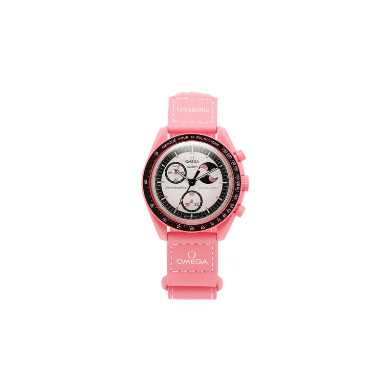 Swatch x Omega Bioceramic Moonswatch Mission to the Pink Moon