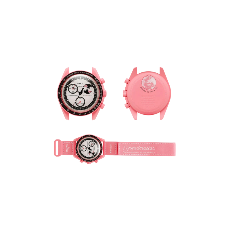 Swatch x Omega Bioceramic Moonswatch Mission to the Pink Moon