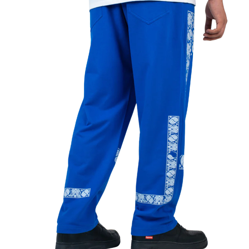 Dark Blue Block Paisley Jogger