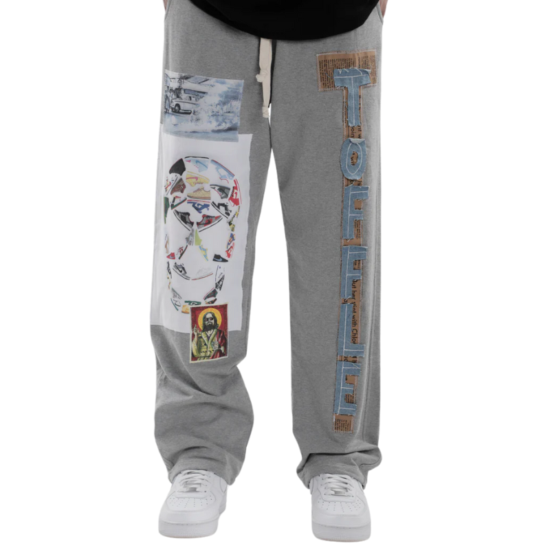 Grey Patchwork Jogger