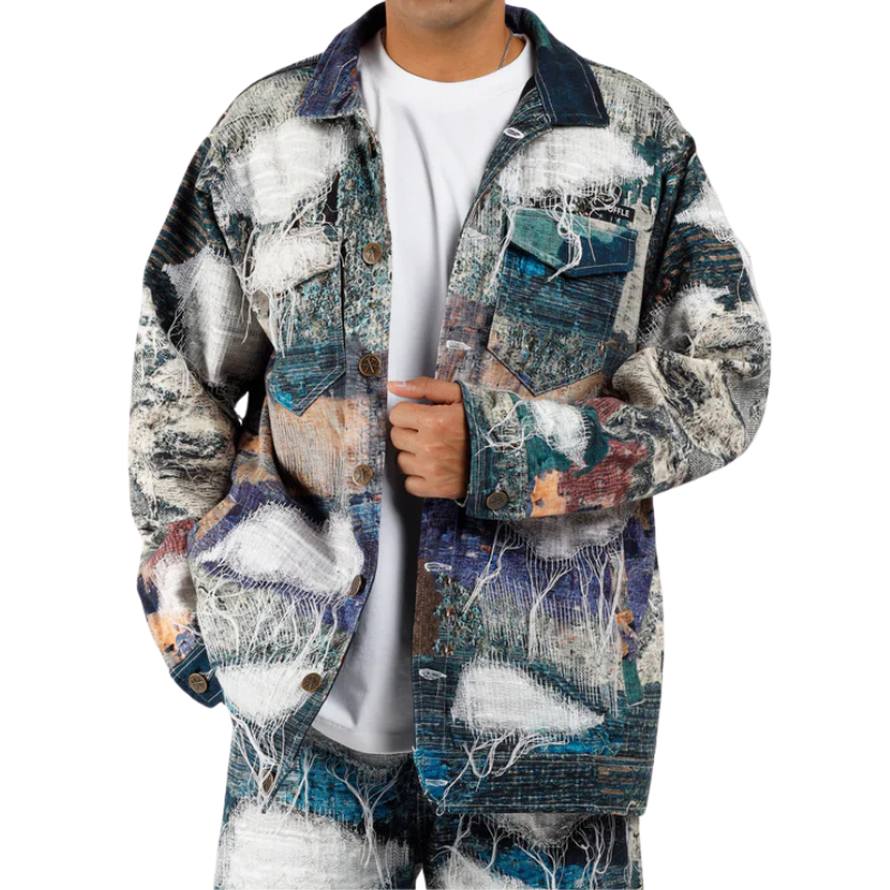 Distressed Sashiko Jacket