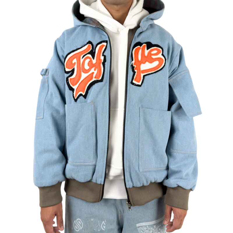 Denim Camo Reversible Jacket