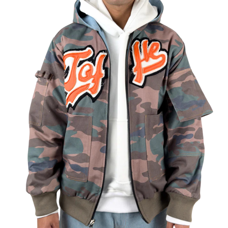 Denim Camo Reversible Jacket