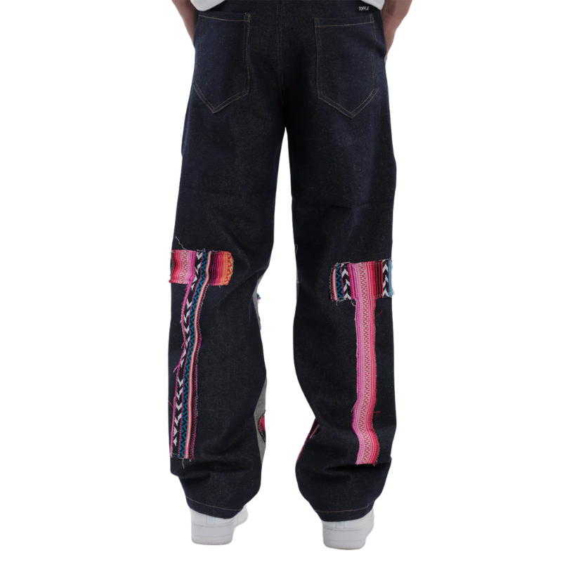 Petals Patchwork Jeans