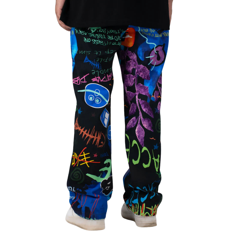 Graffiti Black Jeans