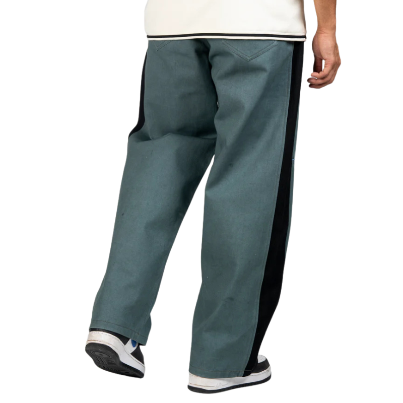 Olive Double Knee Stitch Jeans