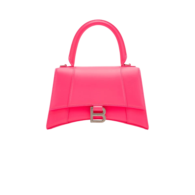 Balenciaga Hourglass Small Top Handle Bag Acid Fuchsia