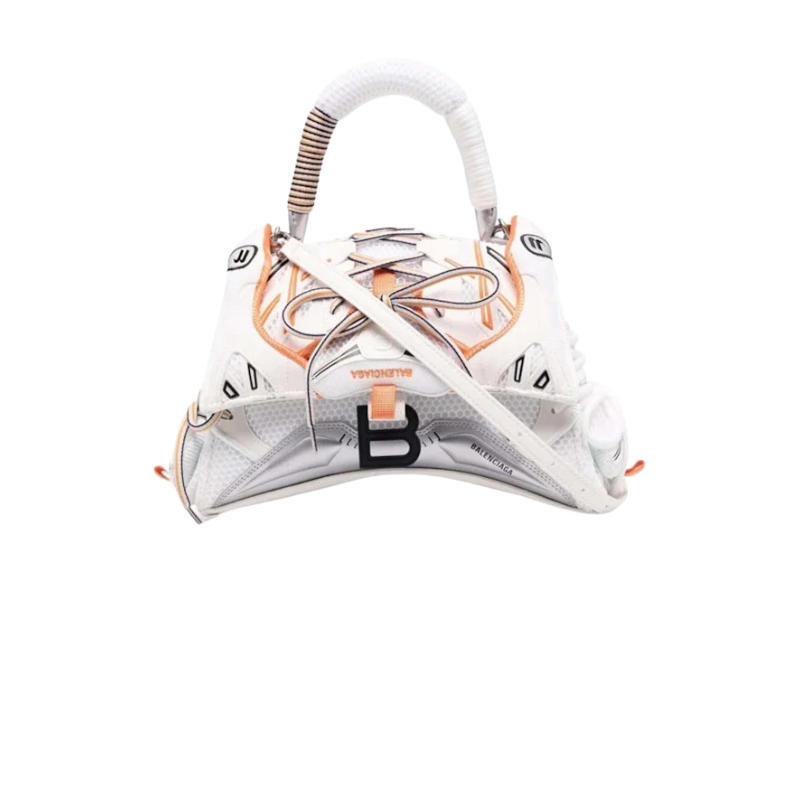 Balenciaga Sneakerhead Top Handle Small White/Orange