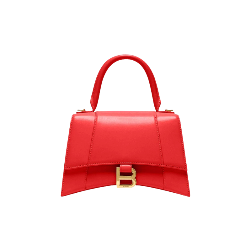 Balenciaga Hourglass Small Top Handle Bag Red