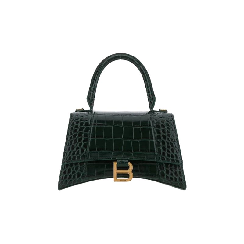 Balenciaga Bottle S Hourglass Top Handle Bag Green
