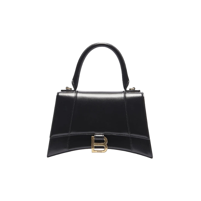 Balenciaga Hourglass Top Handle Small Black