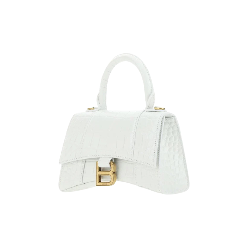 Balenciaga Hourglass Handbag Xs White