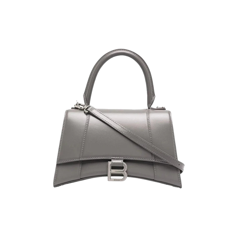Balenciaga Hourglass Top Handle Bag Small Grey