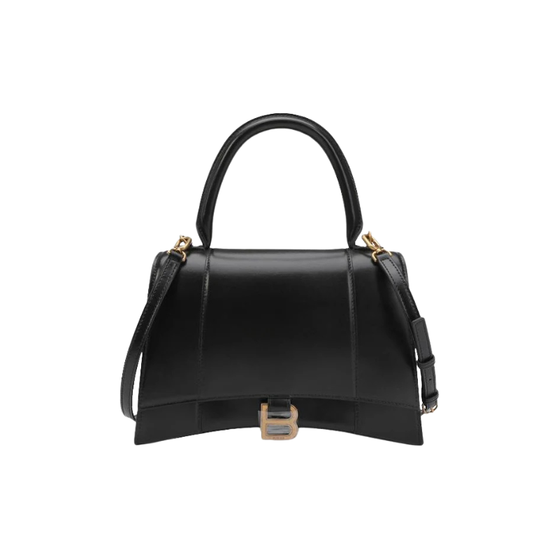 Balenciaga Hourglass Top Handle Bag Medium Black