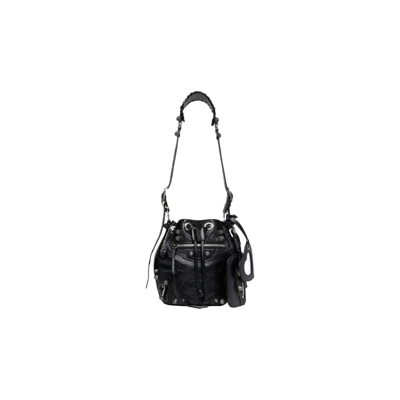 Balenciaga Le Cagole Bucket Bag Xs Black Arena