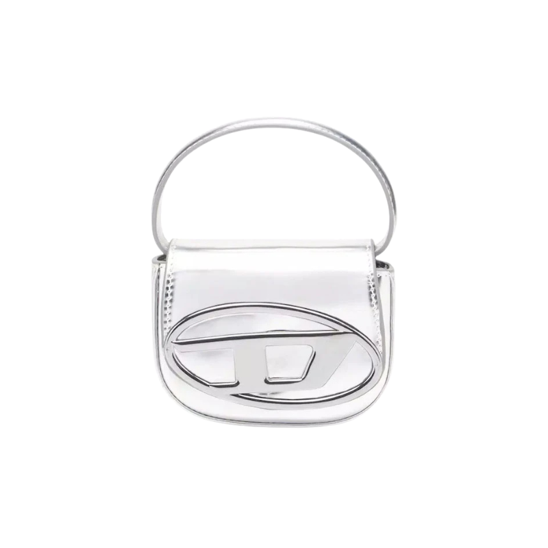 Diesel 1Dr Xs Mini Bag With D Plaque Silver
