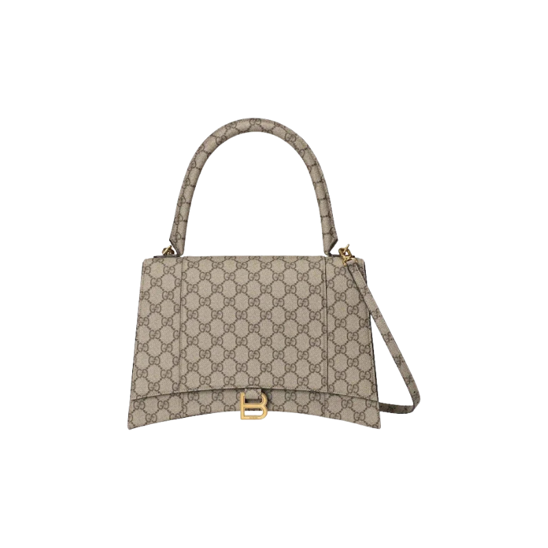 Gucci X Balenciaga The Hacker Project Medium Hourglass Bag Beige/Ebony