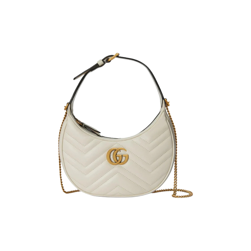 Gucci Gg Marmont Matelasse Mini Bag White
