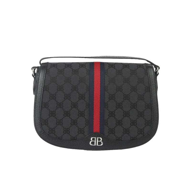 Gucci X Balenciaga The Hacker Project Medium Shoulder Bag Black