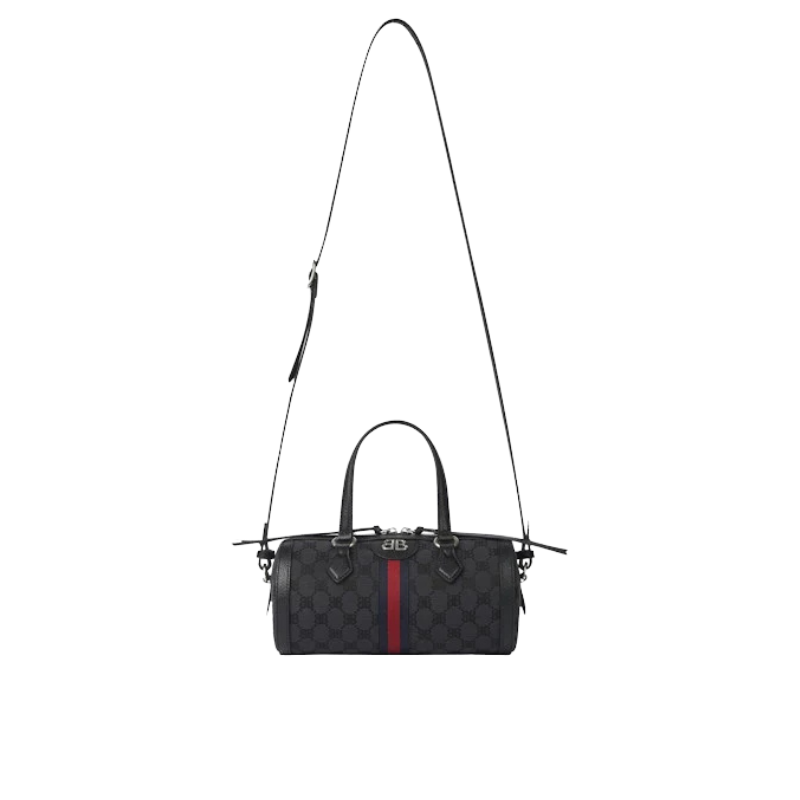 Gucci X Balenciaga The Hacker Project Small Boston Bag Black