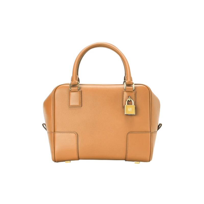Loewe Amazona 19 Square Bag In Nappa Calfskin Warm Desert