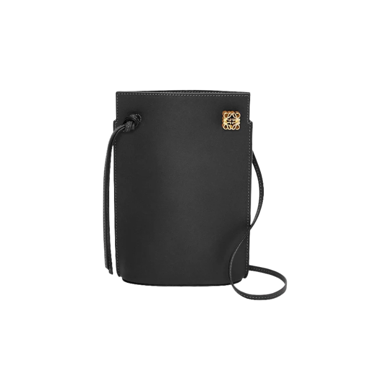 Loewe Dice Pocket In Classic Calfskin Black