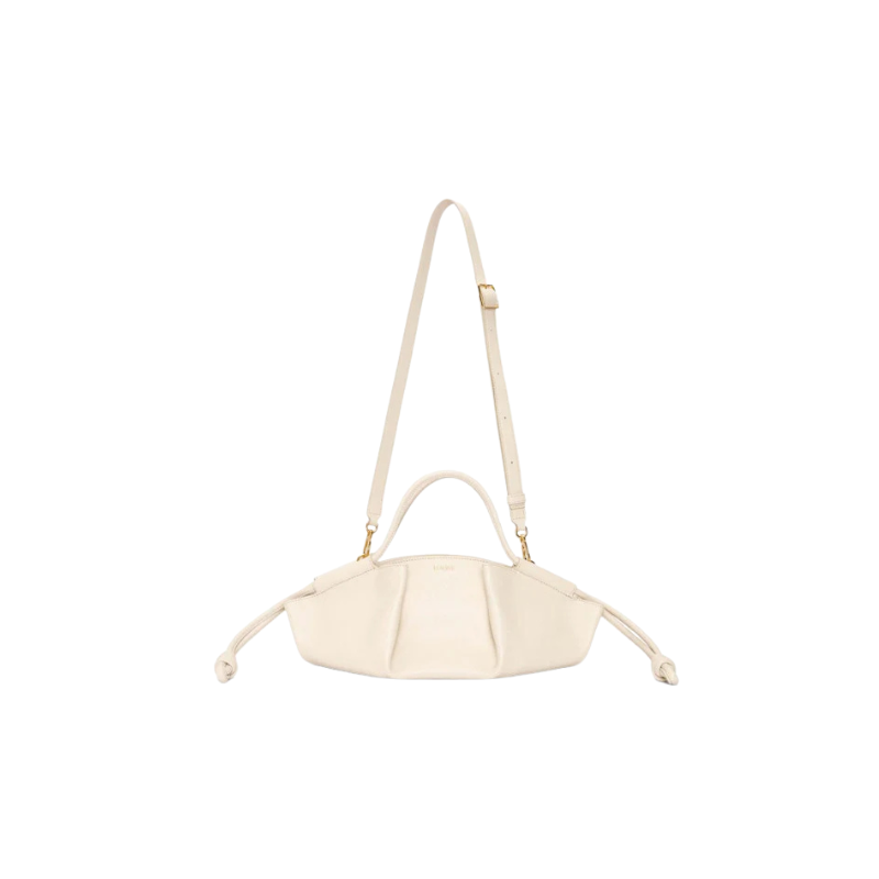 Loewe Small Paseo Bag In Shiny Nappa Calfskin Angora