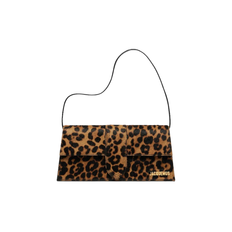 Jacquemus Le Bambino Long Flap Bag Leopard Print