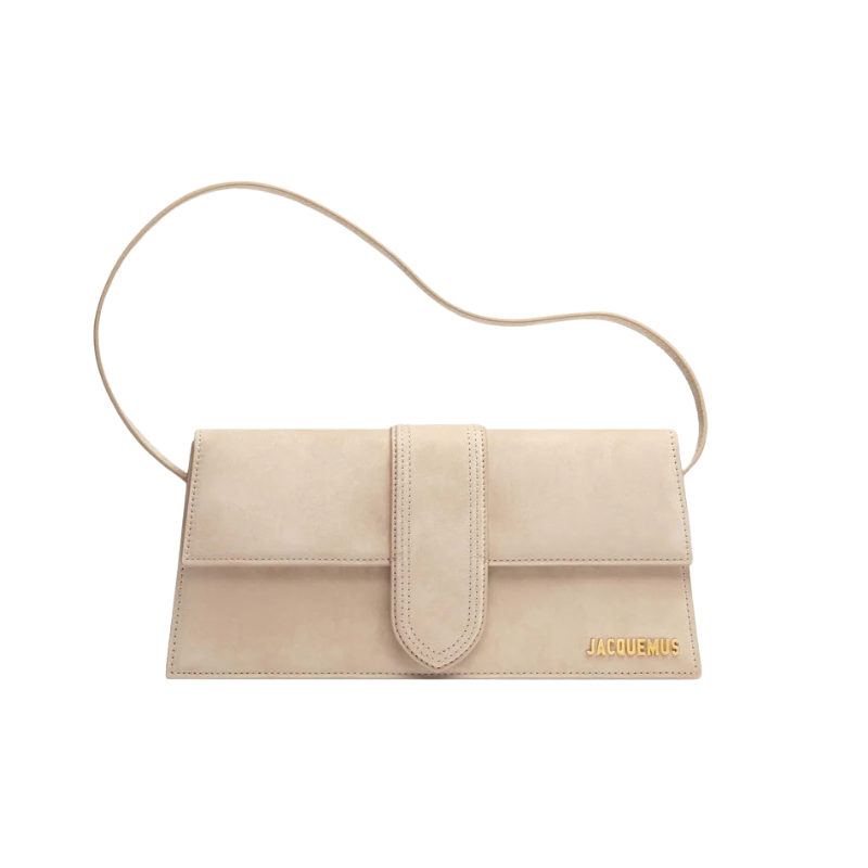 Jacquemus  Le Bambino Long Flap Bag Dark Beige
