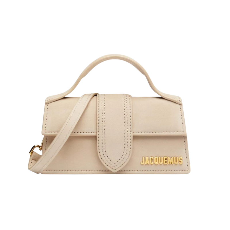 Jacquemus Le Bambino Mini Flap Bag Dark Beige