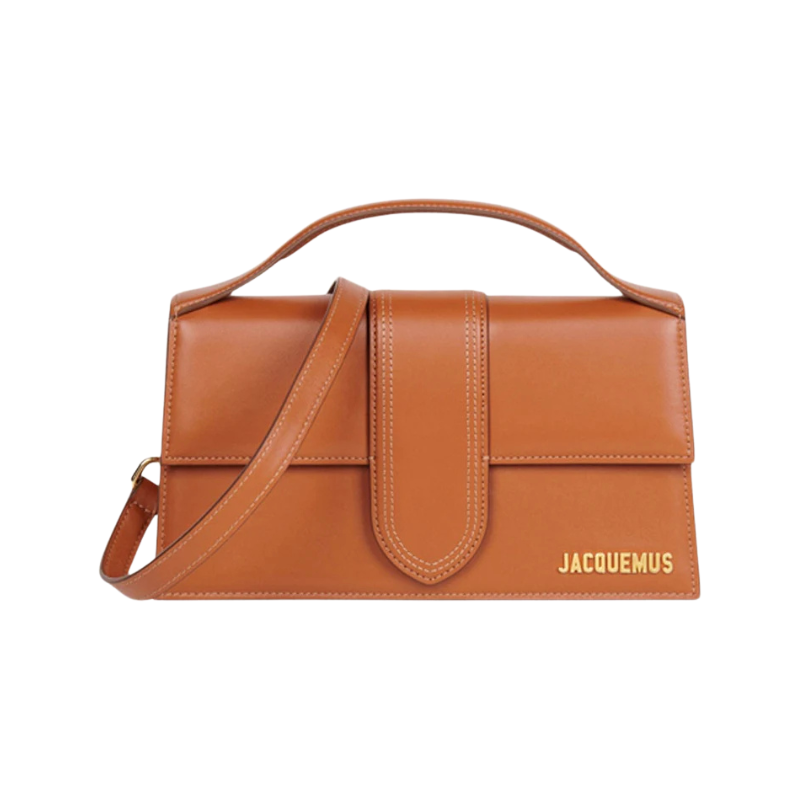 Jacquemus Le Grand Bambino Crossbody Flap Bag Light Brown