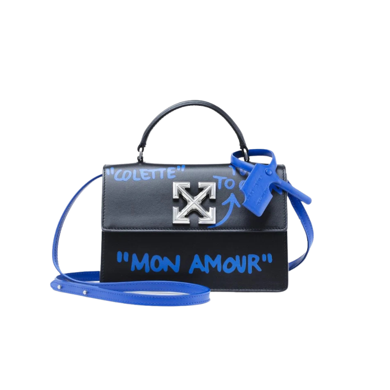 Off-White X Colette 1.4 Jitney Bag Mon Amour Black Blue