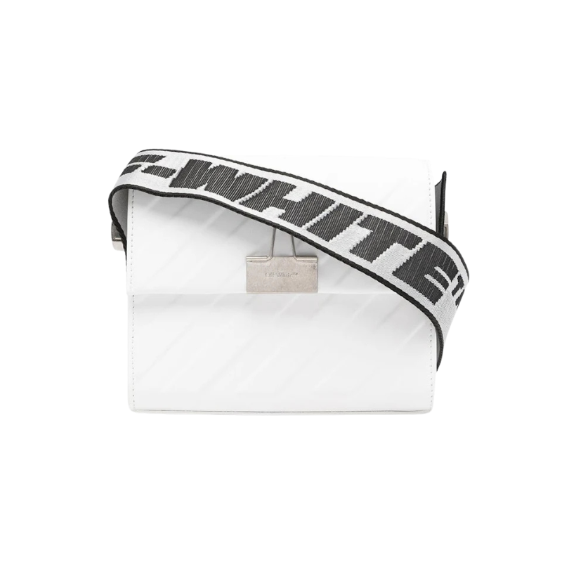 Off-White Binder 18 Shoulder Bag Ss22 Diag Embossed White Black