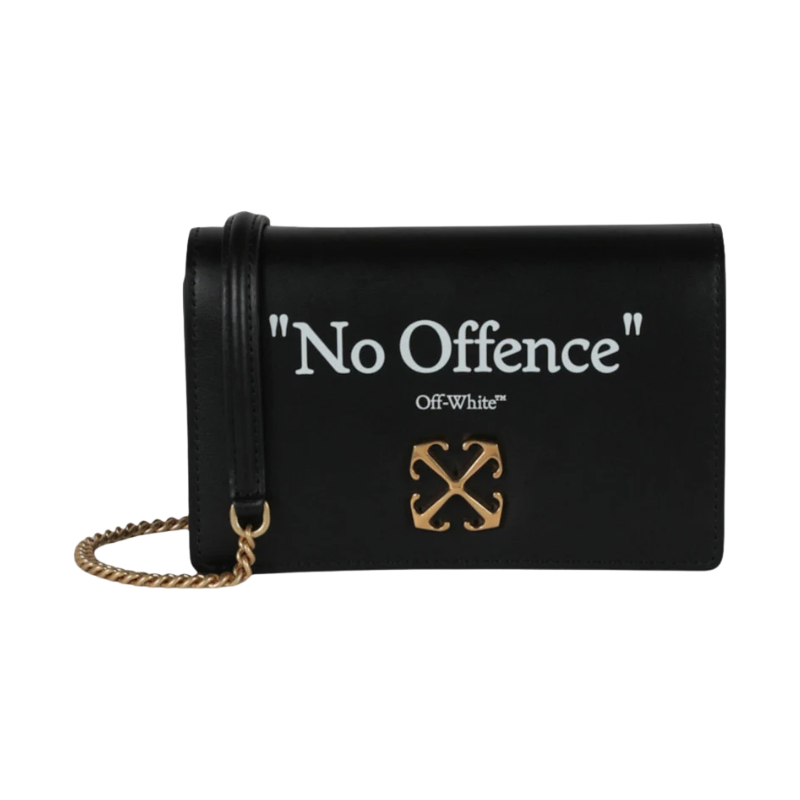 Off-White Jitney 0.5 Quote Shoulder Bag Black