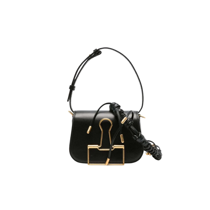 Off-White Skeleton Binder Shoulder Bag Black