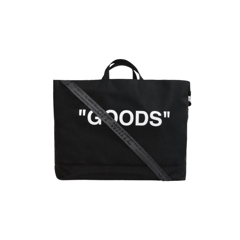 Off-White Quote Tote Bag Goods" Black White
