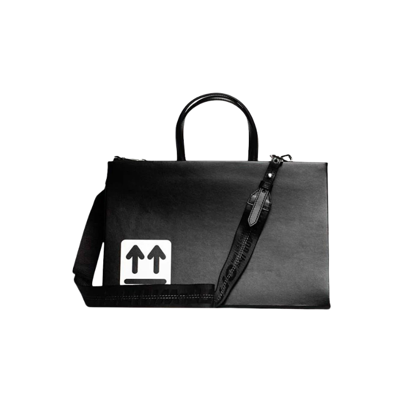 Off-White Medium Box Bag Black/White