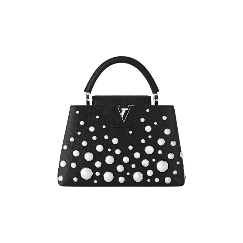 Louis Vuitton X Yayoi Kusama Capucine Mm Black