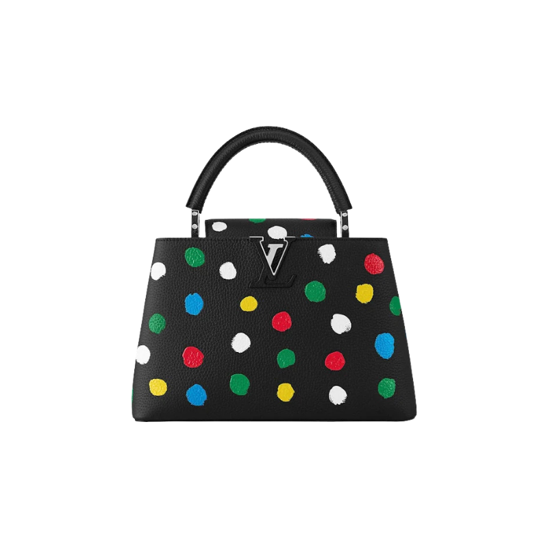 Louis Vuitton X Yayoi Kusama Capucines Mm Black
