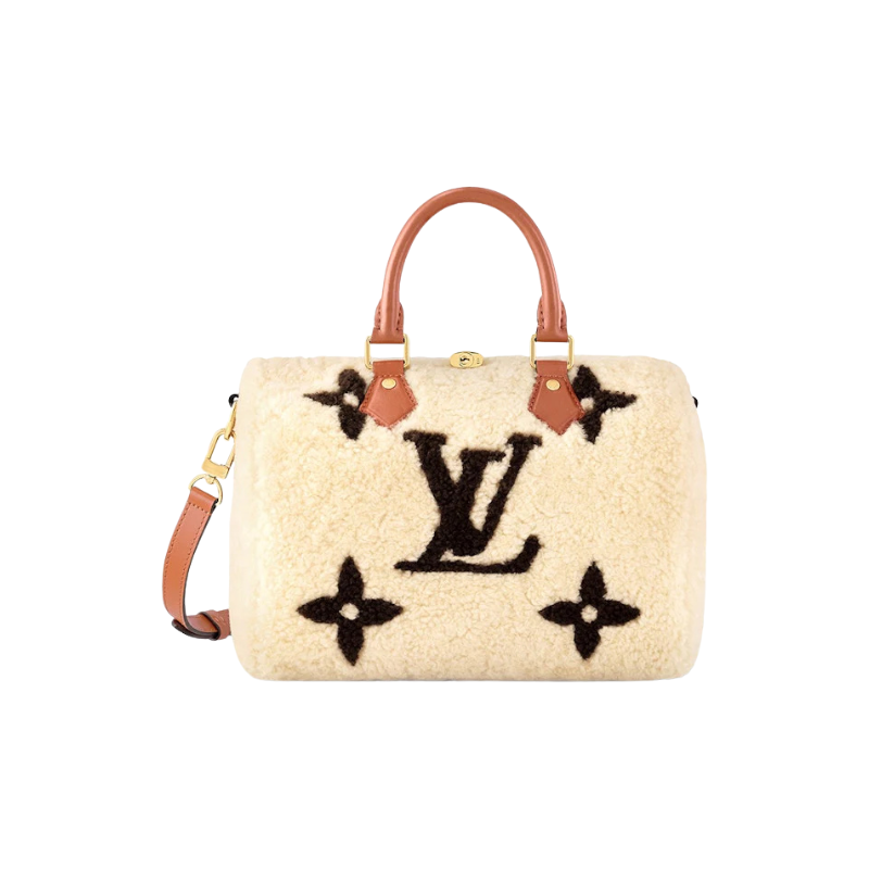 Louis Vuitton Lv Ski Speedy Bandouliere 25 Cream/Brown