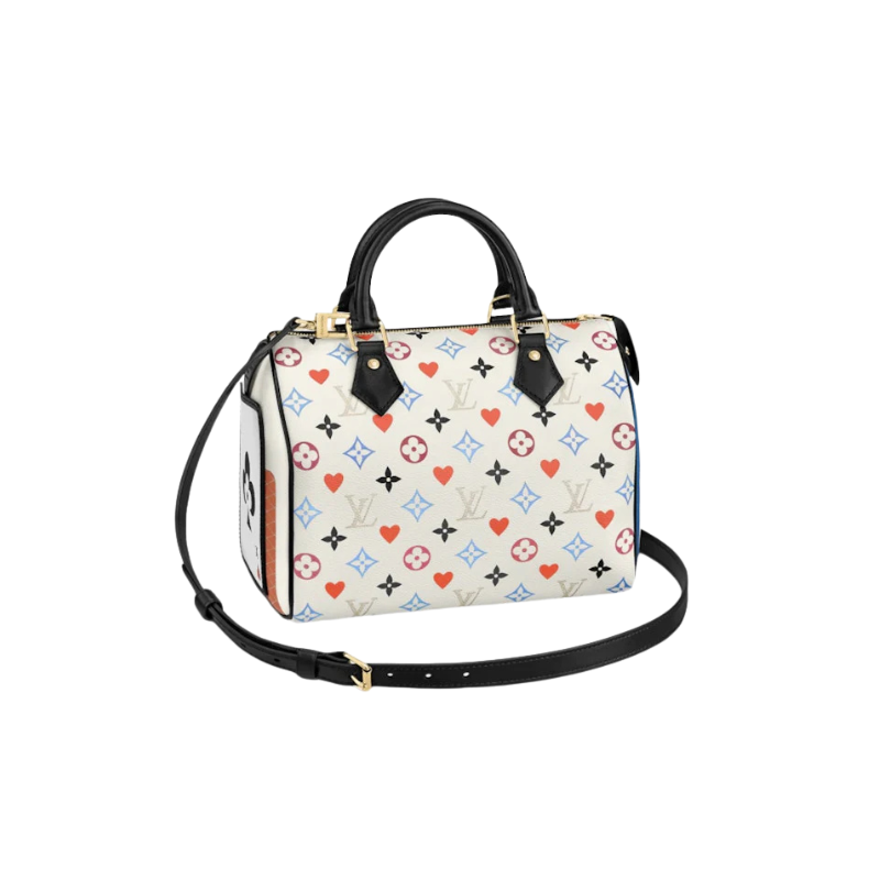 Louis Vuitton Speedy Bandouliere 25 Game On White