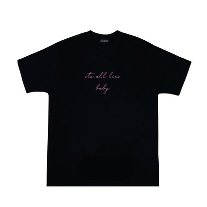 LOVICIDE IT' S ALL LIES BABY T-SHIRT