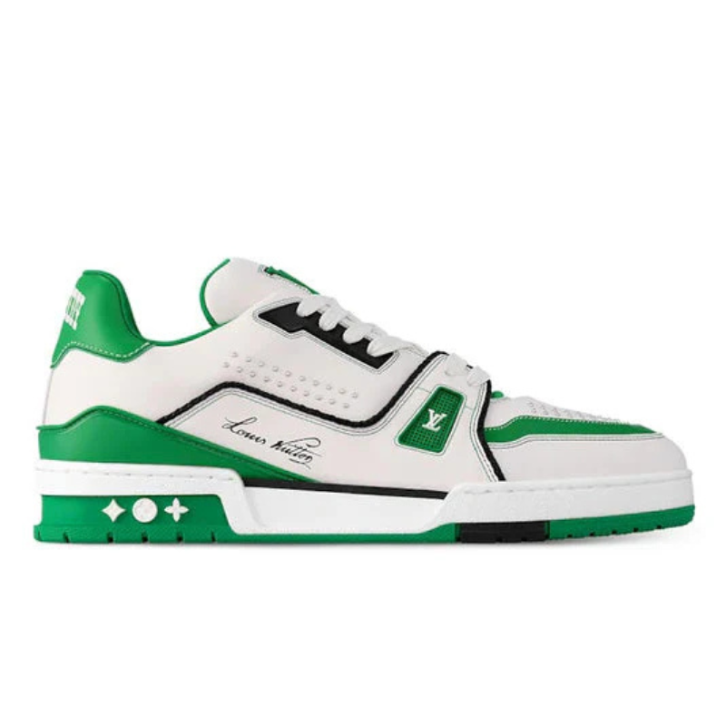Louis Vuitton Lv Trainer White Green