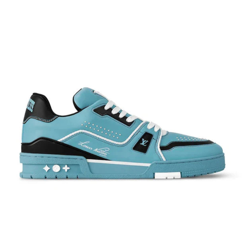 Louis Vuitton Lv Trainer Teal Blue Black