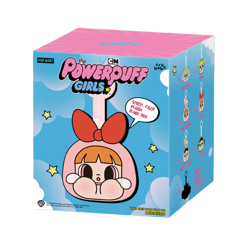 Pop Mart CryBaby x Powerpuff Girls Series Vinyl Face Plush Sealed Case (pack of 1)