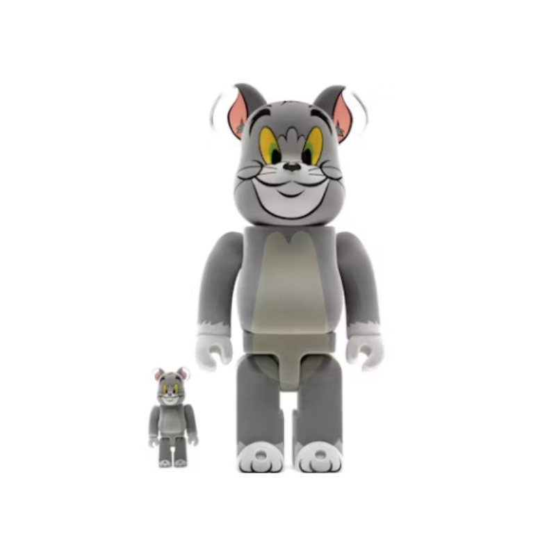 Bearbrick Tom and Jerry: Tom Flocky 100% & 400% Set