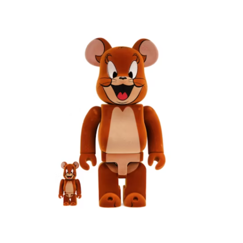 Bearbrick Tom and Jerry: Jerry Flocky 100% & 400% Set